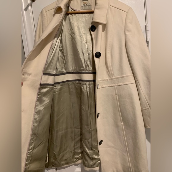 Off white pea coat. XL - Picture 2 of 7